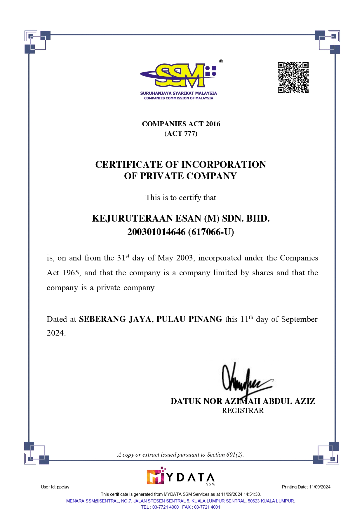 Certification 1